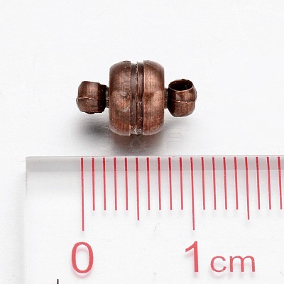 Brass Magnetic Clasps with Loops KK-H361-R-1