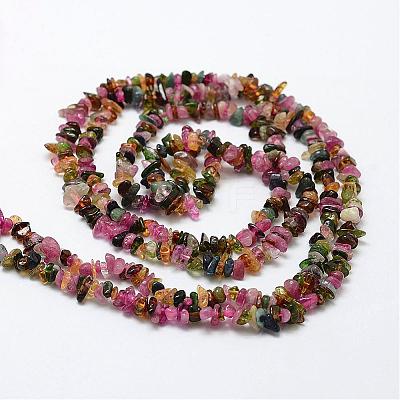 Natural Multicolor Tourmaline Beads Strands G-F328-37-1