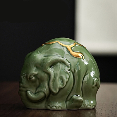 Elephant Ceramic Incense Burners Holder PW-WGBE961-01-1