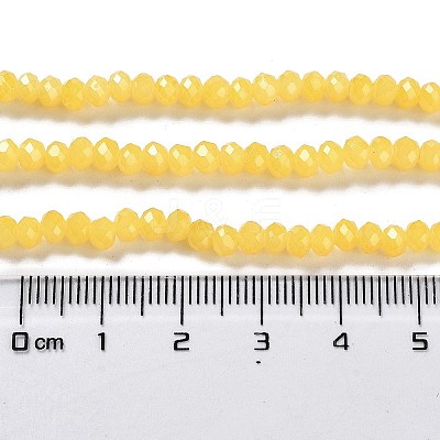 Baking Paint Imitation Jade Glass Bead Strands X-DGLA-A034-J4MM-A30-1
