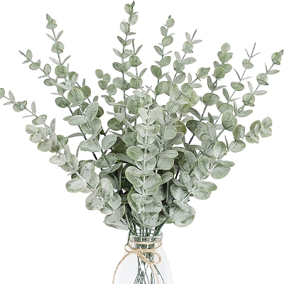 Plastic Artificial Eucalyptus Leaves PW-WG8731F-07-1
