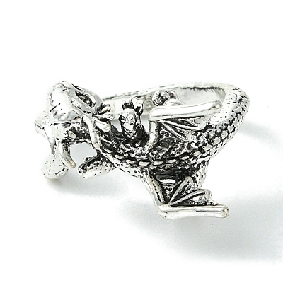 Dragon Alloy Open Cuff Rings RJEW-K275-22AS-1