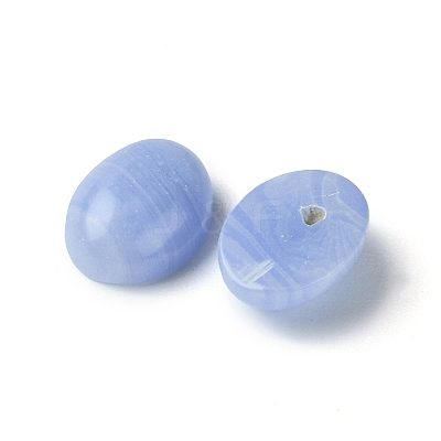Synthetic Blue Lace Agate Cabochons G-A094-01B-40-1