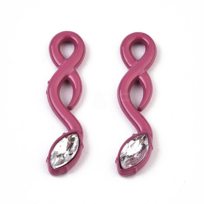 Spray Painted Alloy Pendants PALLOY-S132-224-RS-1