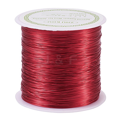 Round Copper Beading Wire for Jewelry Making YS-TAC0004-0.3mm-16-1