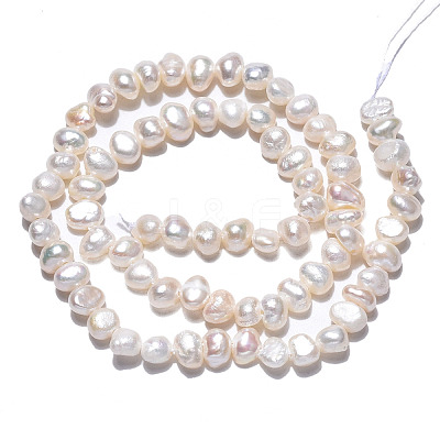 Natural Cultured Freshwater Pearl Beads Strands PEAR-N014-04A-1