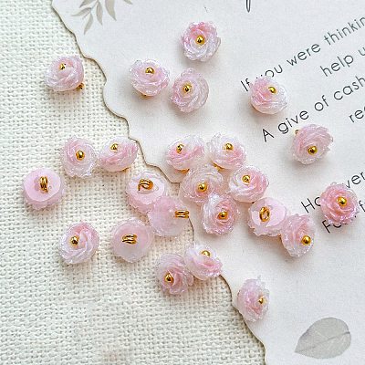 Two Tone Transparent Resin Charms RESI-CJC0023-19D-1