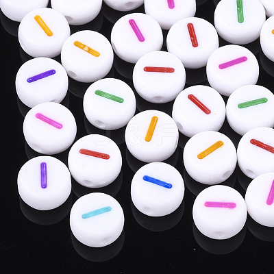 Initial Acrylic Beads X-OACR-E001-20I-1