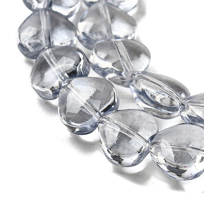 Baking Paint Transparent Glass Beads Strands DGLA-A08-T8mm-KD04-1