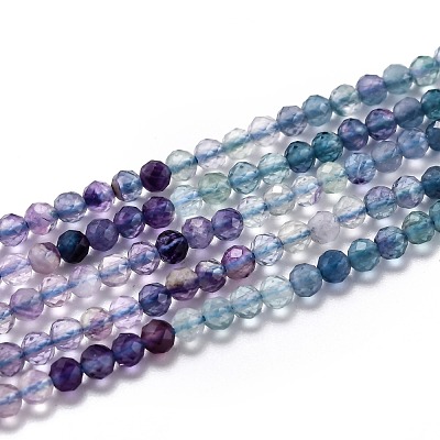 Natural Fluorite Beads Strands G-H266-31B-1