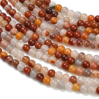 Natural Agate Beads Strands G-Z116-A21-3mm-1