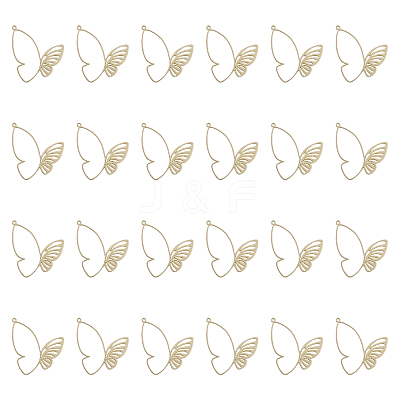24Pcs Rack Plating Alloy Pendants FIND-CA0007-39-1