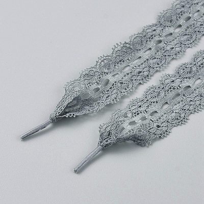 Polyester Lace Shoelaces FIND-WH0126-801C-1