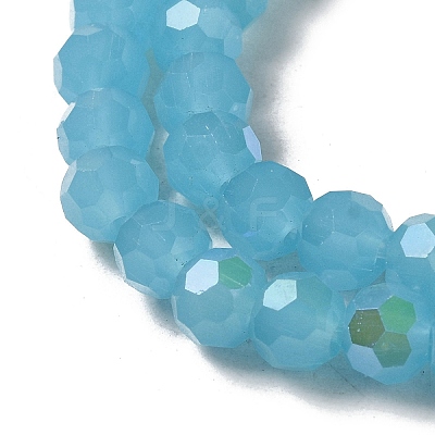 Imitation Jade Glass Beads Strands EGLA-A035-J6mm-L04-1