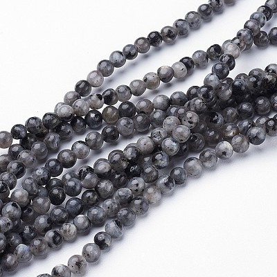Natural Larvikite Beads Strands GSR3mmC128-1