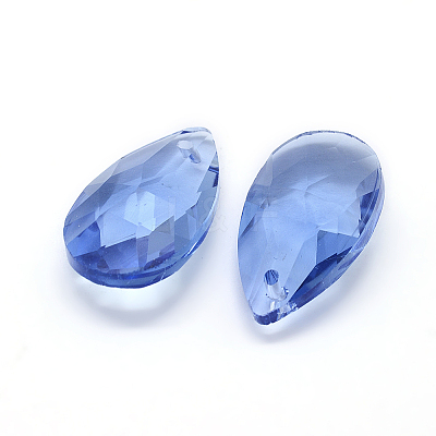 Faceted Glass Pendants GLAA-F069-L-A12-1