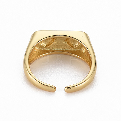 Brass Enamel Cuff Rings RJEW-Q164-003-NF-1