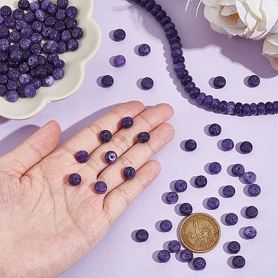 2 Strands Natural Amethyst Beads Strands G-NB0004-92-1
