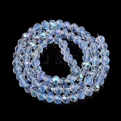 Electroplate Glass Beads Strands EGLA-A044-J6mm-L06-1
