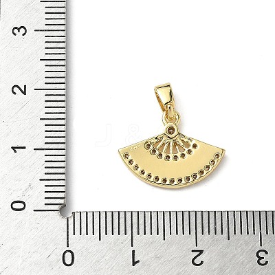 Brass Micro Pave Cubic Zirconia Pendants KK-I371-28G-01-1