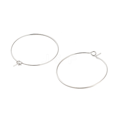 Brass Hoop Earring Findings KK-R112-038E-1