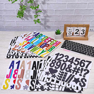 16 Sheets 8 Styles PVC Self-Adhesive Stickers DIY-AR0005-32-1