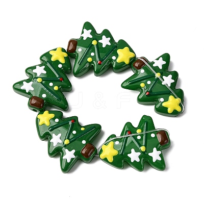 Christmas Theme Handmade Lampwork Beads X-LAMP-I027-07G-1