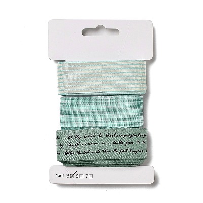 9 Yards 3 Styles Polyester Ribbon SRIB-A014-C08-1