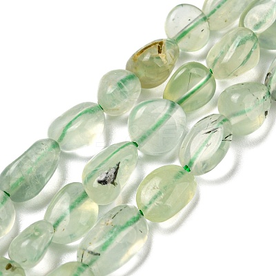 Natural Prehnite Beads Strands G-P497-01A-09-1