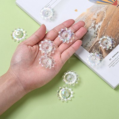 Transparent Acrylic Beads TACR-R14-9-1
