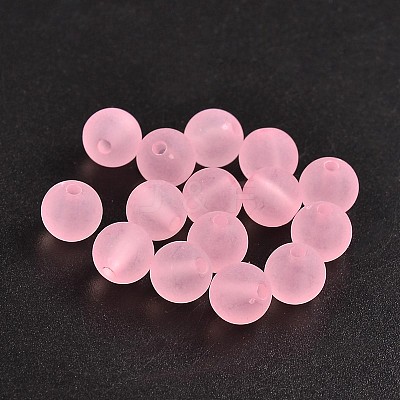 Transparent Acrylic Ball Beads FACR-R021-8mm-15-1