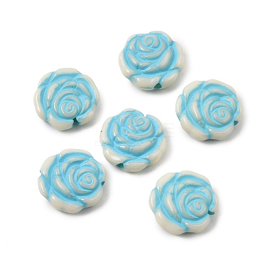 Painted Opaque Acrylic Beads AC-CBAA127-02C-1