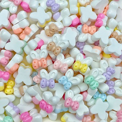 Cartoon Opaque Resin Cabochons RESI-C039-02H-1