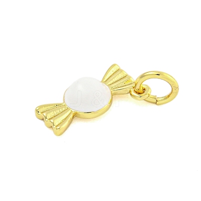 Rack Plating Brass Enamel Pendants KK-U021-04F-G-1