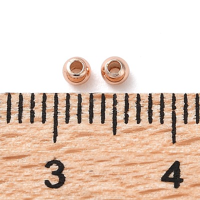Rack Plating Brass Spacer Beads KKB-I709-03B-RG-1