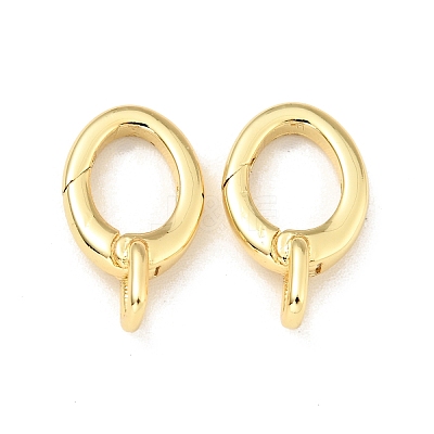 Brass Spring Gate Rings KK-G416-59G-1