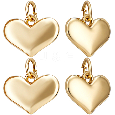 10Pcs Rack Plating Brass Charms KK-BBC0014-27G-1