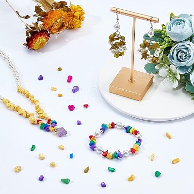 144G 8 Style Natural & Synthetic Gemstone Beads Strands G-NB0002-63-1