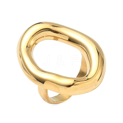 Adjustable 304 Stainless Steel Cuff Open Rings for Women RJEW-Z122-03G-03-1
