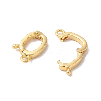 Brass Fold Over Clasps KK-H483-06A-1