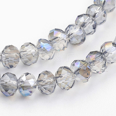 Electroplate Glass Bead Strands GLAA-A024C-HR12-1