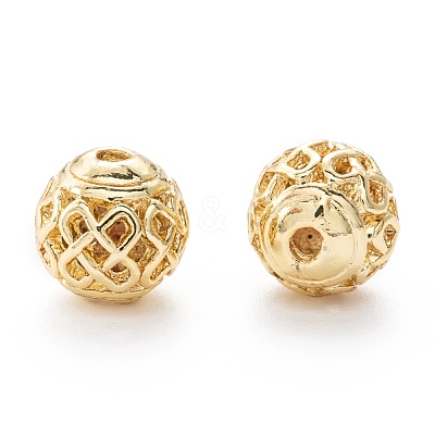 Alloy Hollow Beads PALLOY-P238-07G-RS-1