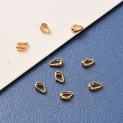 Brass Snap on Bails KK-F824-106G-1
