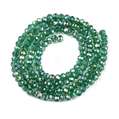 Electroplate Glass Beads Strands EGLA-A044-T2mm-B18-1