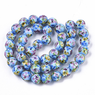 Handmade Lampwork Beads Strands LAMP-T007-04G-1