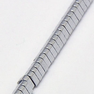 Electroplate Non-magnetic Synthetic Hematite Beads Strands G-J174-3x3mm-01-1