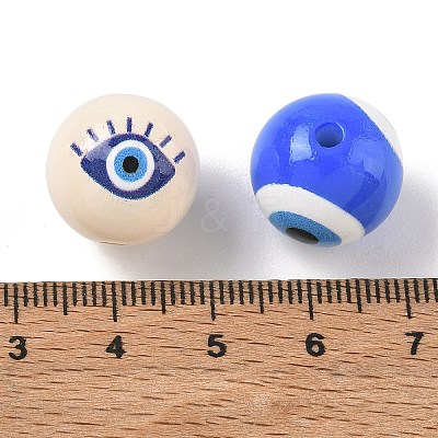 Printed Opaque Acylic Beads AC-CBAE004-06-1
