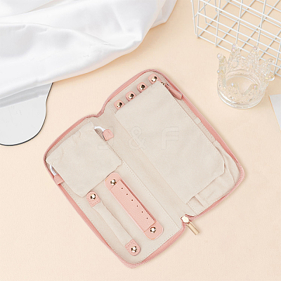 PU Leather Jewelry Zipper Bags ABAG-WH20001-41C-1