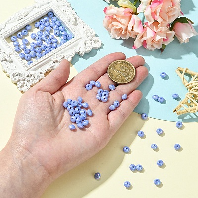 Opaque Acrylic Beads MACR-YW0003-55B-1