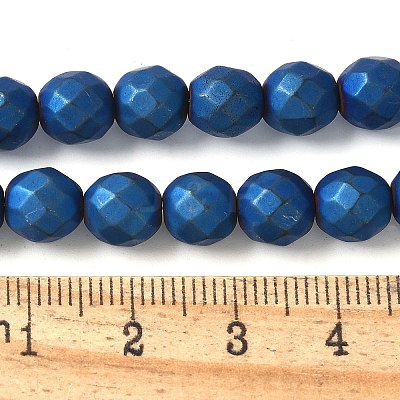 Electroplated Synthetic Non-magnetic Hematite Beads Strands G-S382-01B-1
